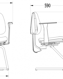 Cadeira Torino Cantilever